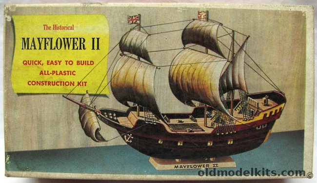 Pyro Pilgrim Ship Mayflower II - with Sails and Wooden Masts, 168-59 plastic model kit